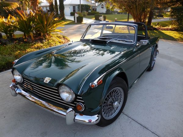 Vernon Brannon's Triumph TR5, commission number 1CP 1786 LP