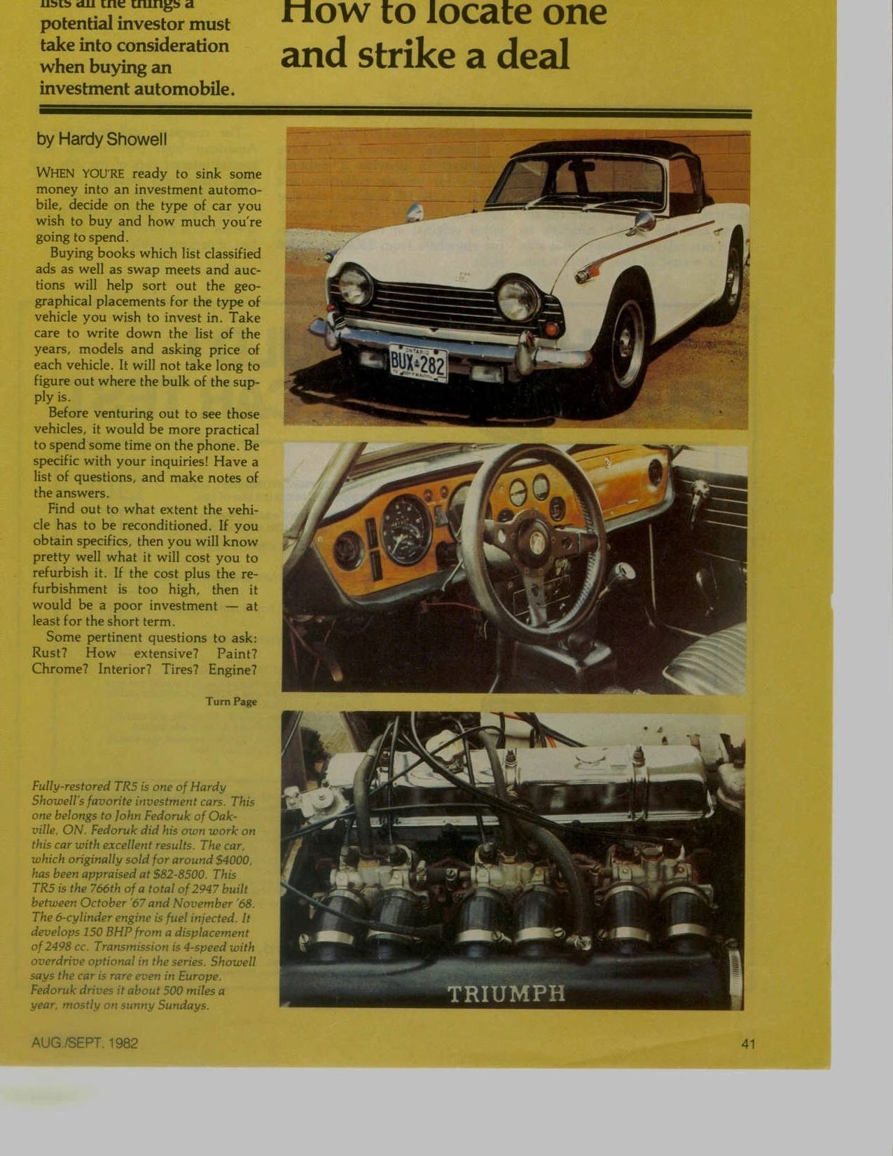 Alex Greene's Triumph TR5