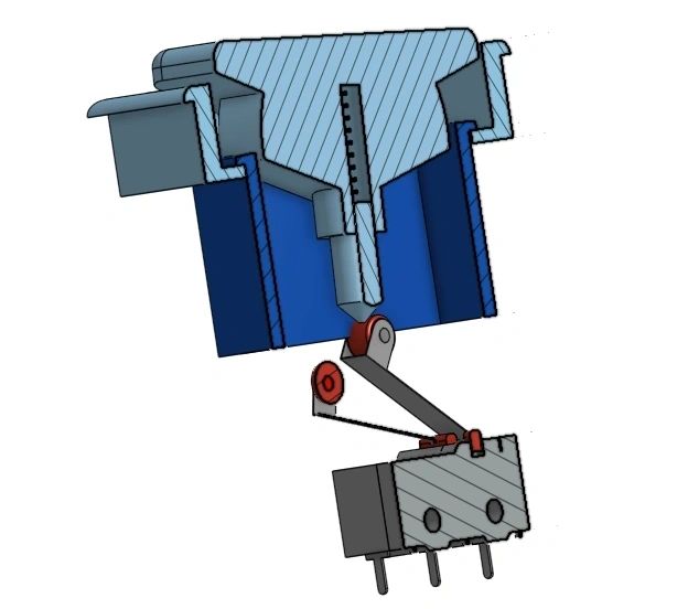 CAD model for a modern replacement switch mechanism