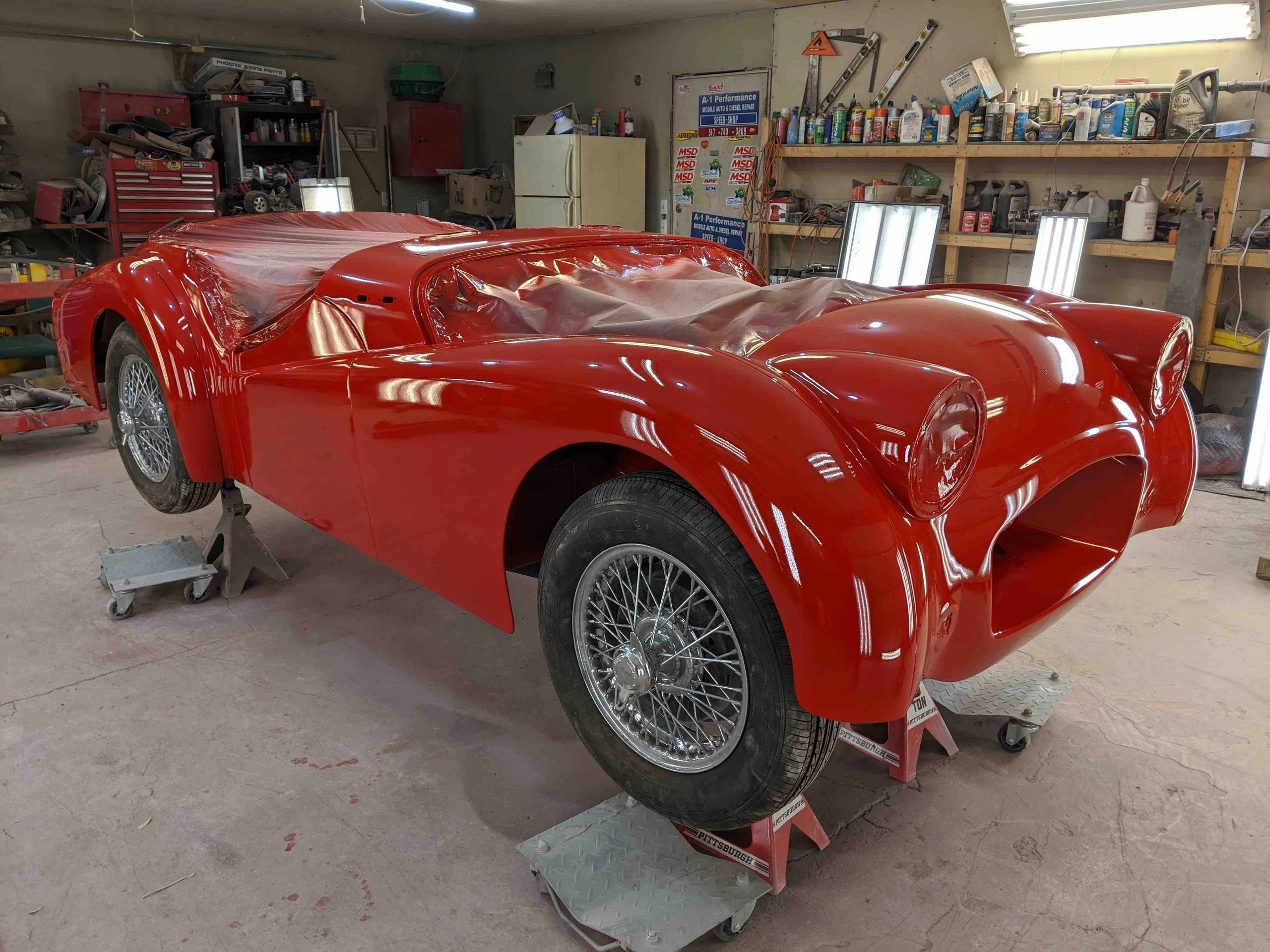 Triumph TR5 during the winter off season