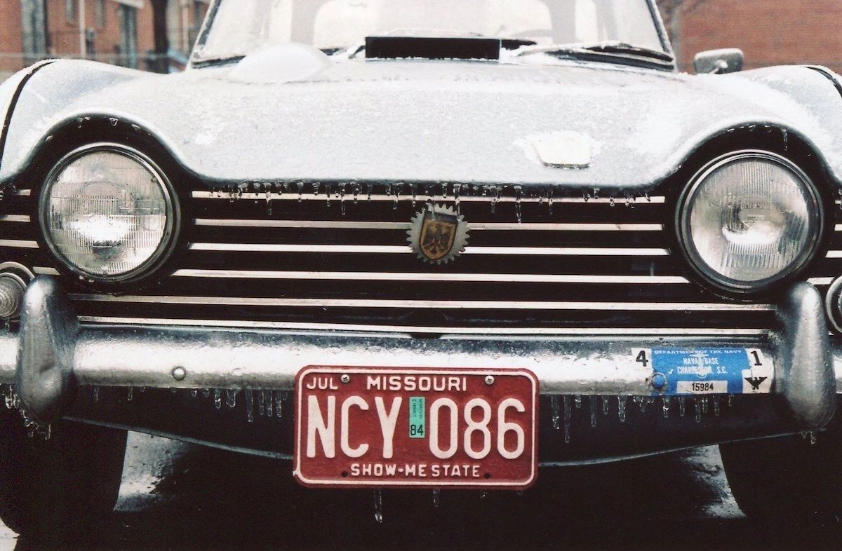 Triumph TR5 during the winter off season