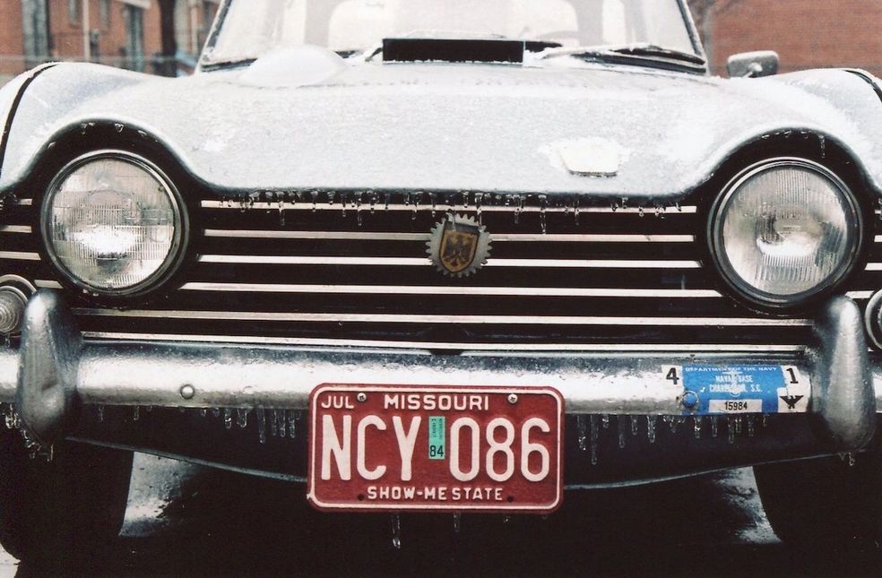 Triumph TR5 during the winter off season