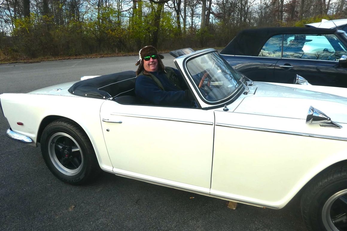 Triumph TR5 during the winter off season